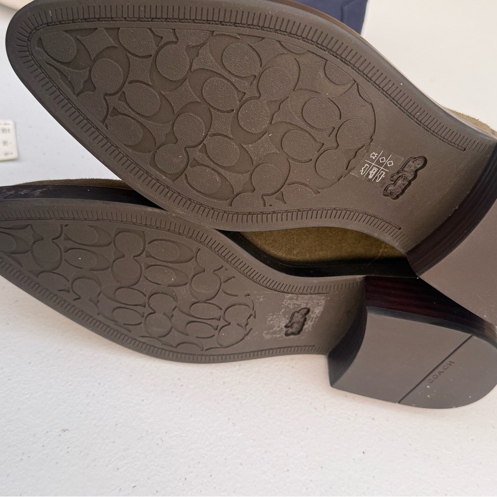 Coach Leather Boots with Silver Studs Size 7 - Picture 3 of 5